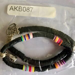 New 2 pc‎ Zen disc Bracelet Set